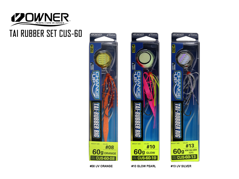 Cultriva Change Up Tai Rubber Set CUS-60 ( Weight: 60gr, Color: #10 Glow Pearl)